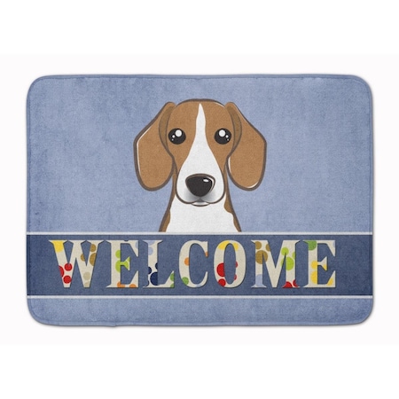 Carolines Treasures Beagle Welcome Machine Washable Memory Foam Mat BB1425RUG
